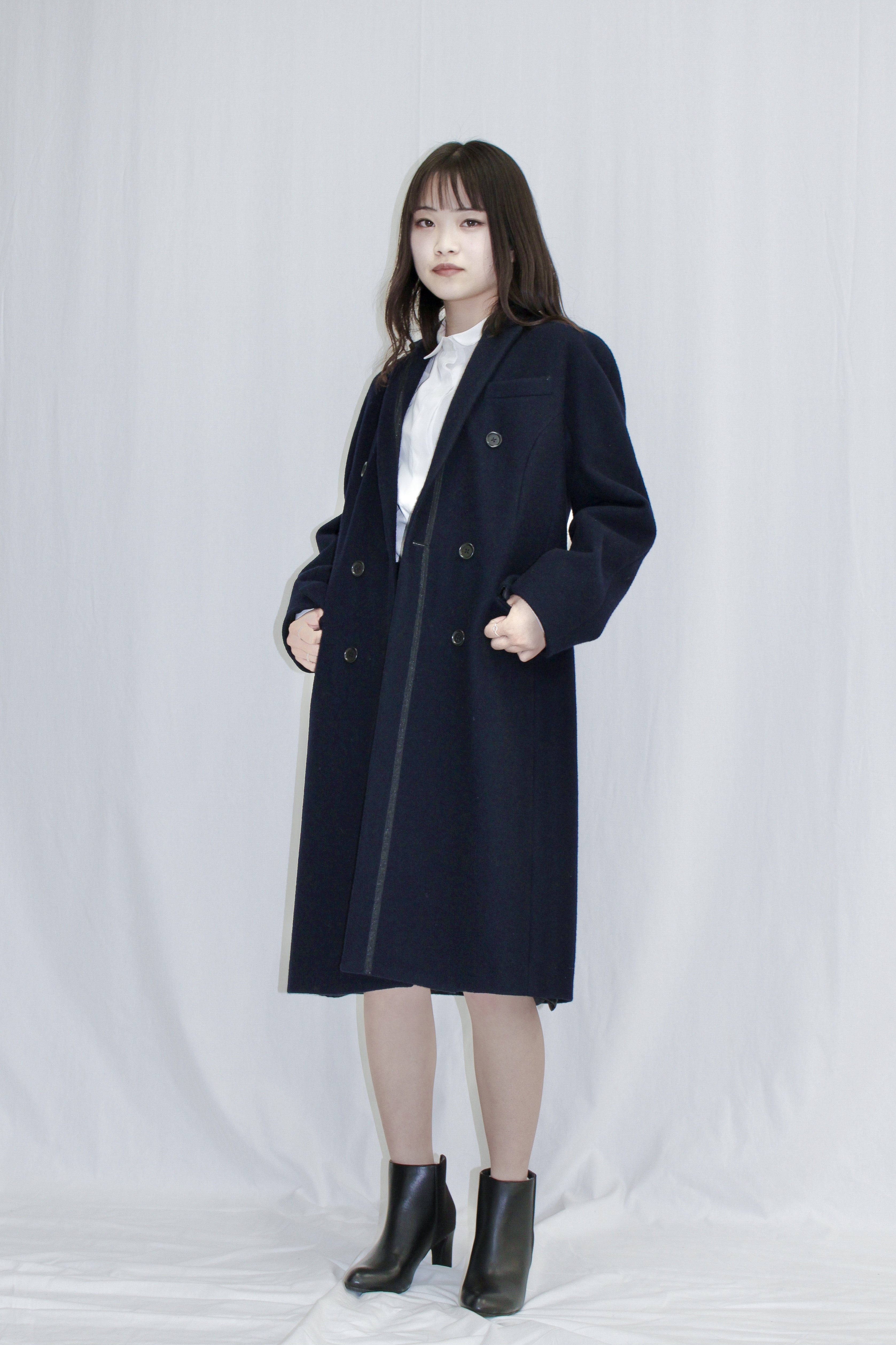 WOOL MELTON KIMONO SLEEVE COAT – KEITA KUSANO